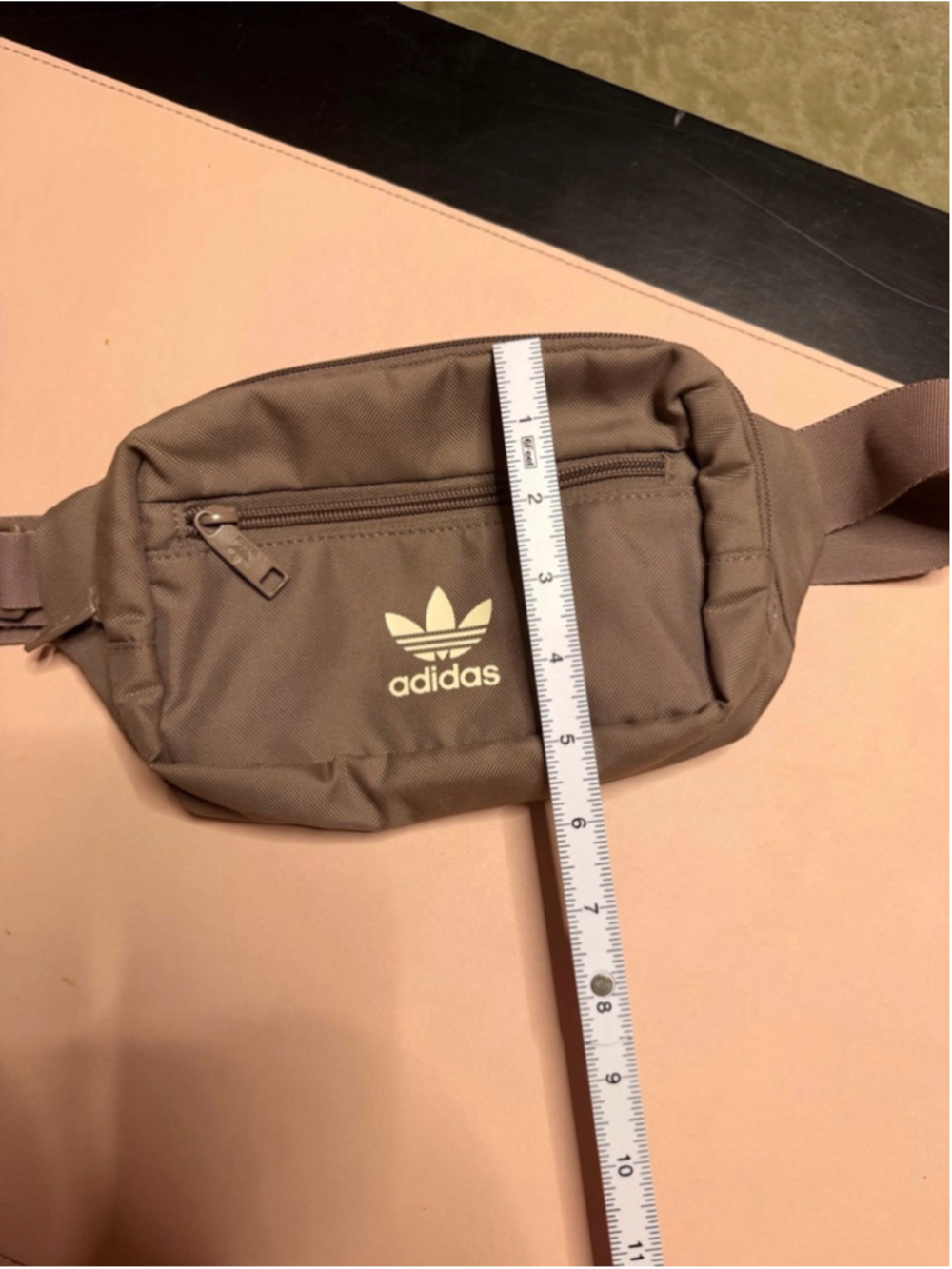 Adidas Brown Crossbody Bag Anti-Theft Money Pocket - Picture 6 of 14